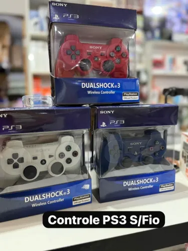 Controle PS3 DualShock 3 Sem Fio - Novo Lacrado