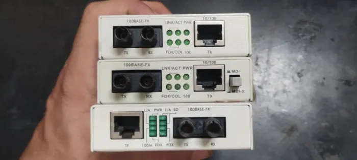 Kit 3 Conversores De Mídia Micronet Fast Ethernet (ST Multimodo) 