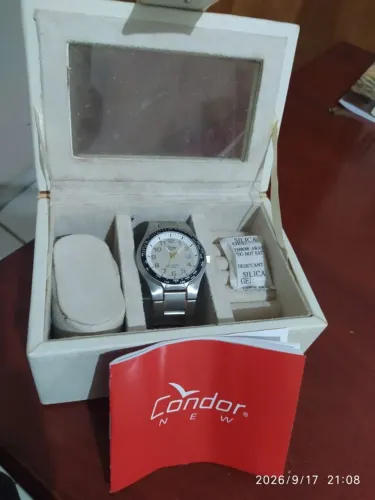 Relógio Condor Aço Inox , Novissimo na caixa original e manual.