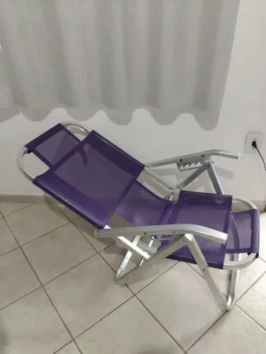 Cadeira de praia Grand Ipanema Roxa 5 posições