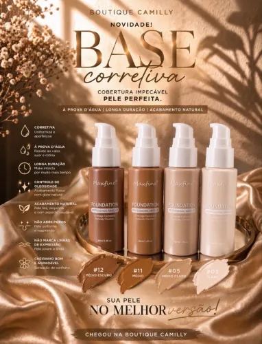 Base Corretiva - Efeito Matte 