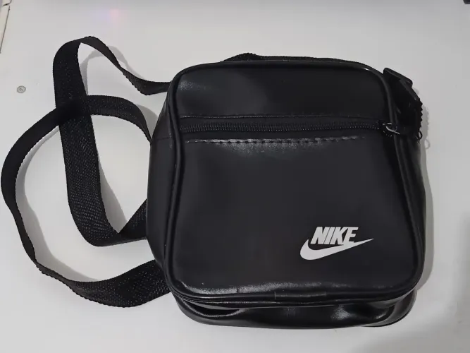 Bolsa transversal de ombro unissex cor preto