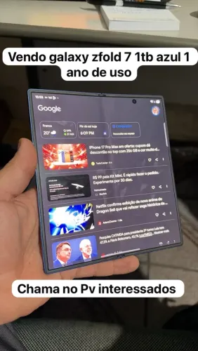 Galaxy z fold 7 1 tb azul