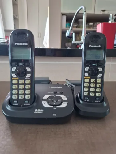 Telefone sem fio com secretaria eletrônica Panasonic