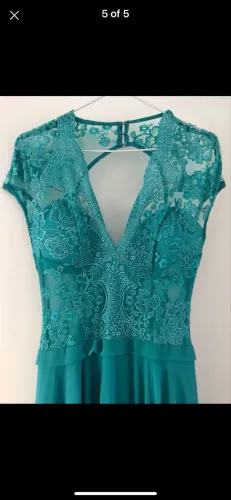 Vestido Festa estilo Kate M azul tiffany