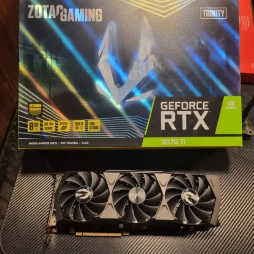 3070ti Zotac Trinity Placa de vídeo NVIDIA Semi zero pasta térmica trocada . 