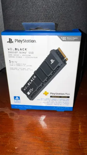 SSD Nvme WD_Black PSN 1TB / 100% saudável zero