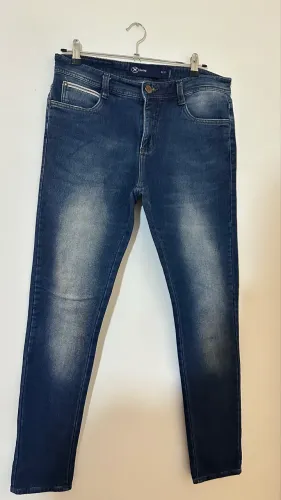 Calça jeans com moleton masculina Hering skinny tamanho 42 