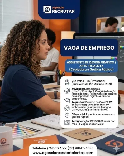 Preciso atendente e arte finalista