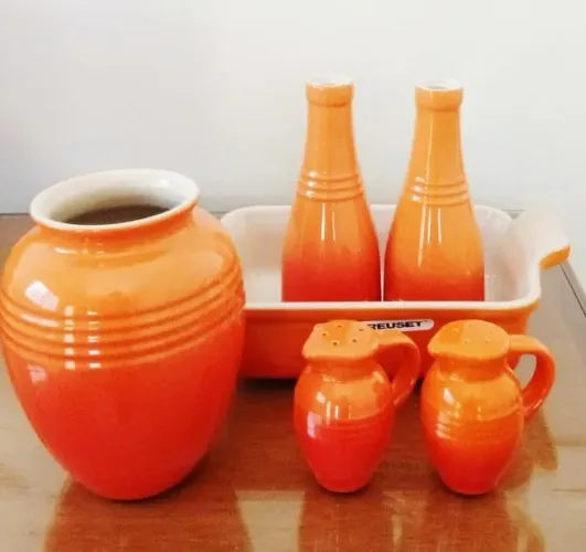 Set Laranja Volcanic Le Creuset