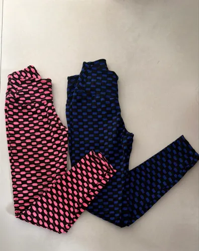 Calça legging com textura tamanho M