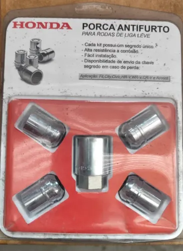 Kit Porcas Antifurto Da Roda Honda 