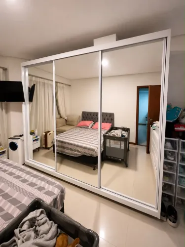 Guarda Roupa Casal Maximus 3 Portas de correr 100% MDF