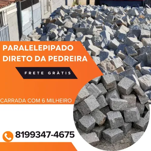 Paralelepípedo direto da Pedreira frete grátis 