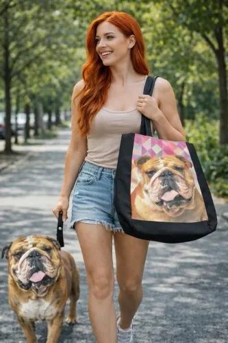 Bolsas ecobag estampa Buldogue Inglês