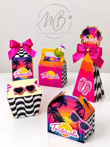 Kit de Caixinhas Personalizadas para Festa | 20, 30 ou 50 Unidades