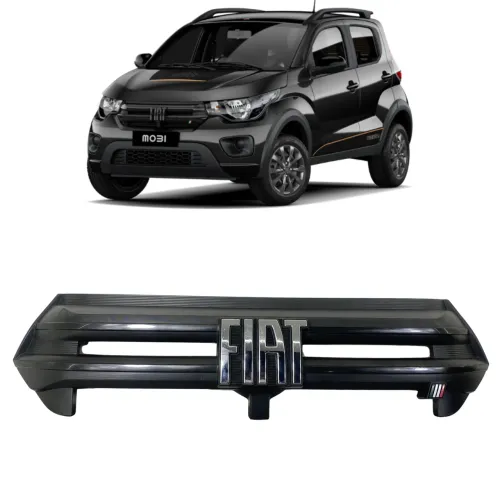 Grade Dianteira Fiat Mobi 2016 2017 2018 2019 a 2023 Detalhe