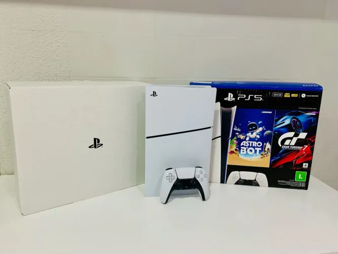 Ps5 Slim | aceito Olx pay | caixa | impecável 