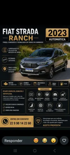 Fiat Strada Ranch 1.3 Flex 8V CD Aut. 2023