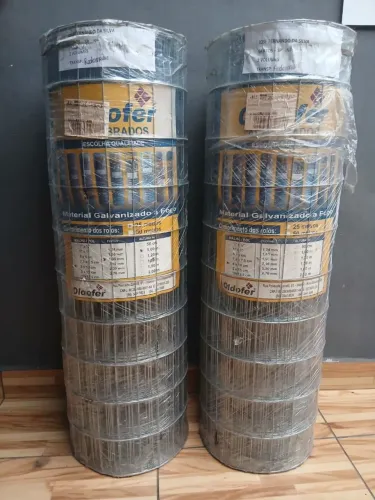 2 Tela soldada Malha 5x10cm, fio 1,90mm  25 metros X 1m Altura 