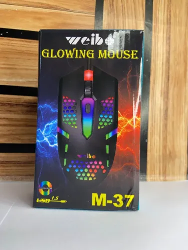 Mouse Gamer com Fio USB Led RGB Glowing M37 Cibo an4