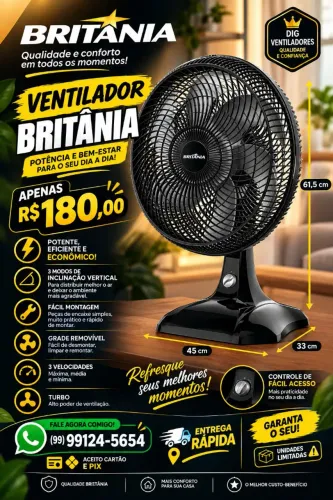 Ventilador 40 cm Britânia