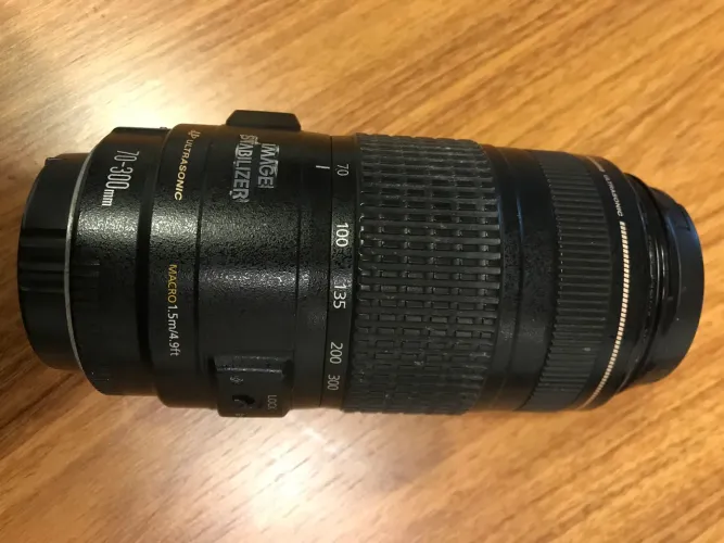 Lente canon 70-300 profissional