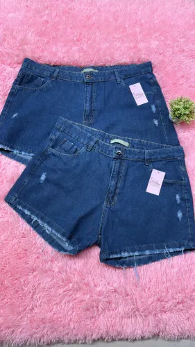 Short Jeans Basic Plus Size