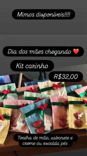 Dia das mães!!! Kit Carinho