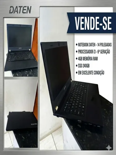 Notebook Daten i3 6° geração 