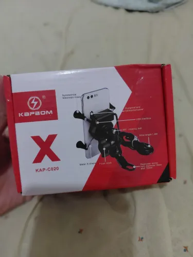 Suporte de Celular p/ Moto com carregador 