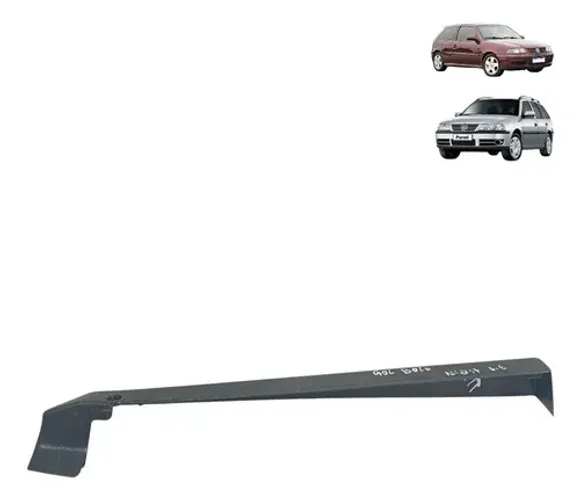 Acabamento Trilho Banco Dianteiro Lado Esquerdo Vw Gol Preto Preto