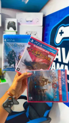 3 jogos God of war JOGOS PS4 Deus da guerra, coleção completa jogos PlayStation