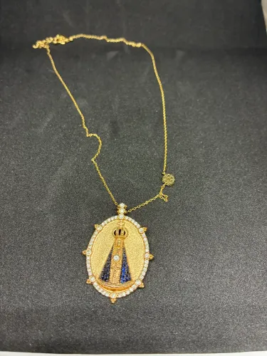 Colar feminino banhado