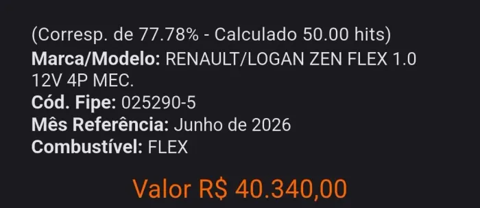 Renault Logan Zen Flex 1.0 12V 4P Mec. 2020