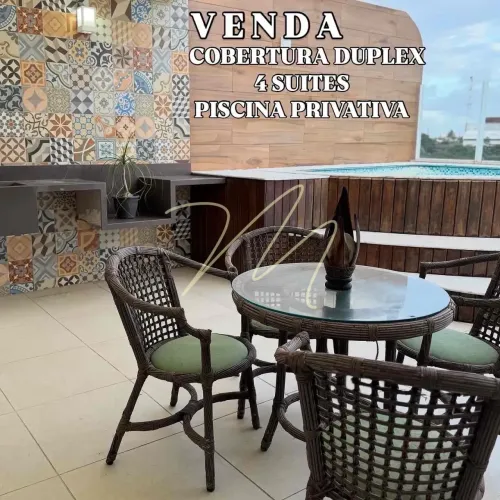 Cobertura Duplex Alto Padrão com piscina privativa e 4 suítes