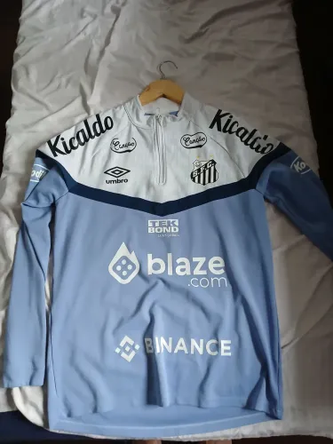 Blusa de treino oficial de manga longa do Santos 2023 (G)