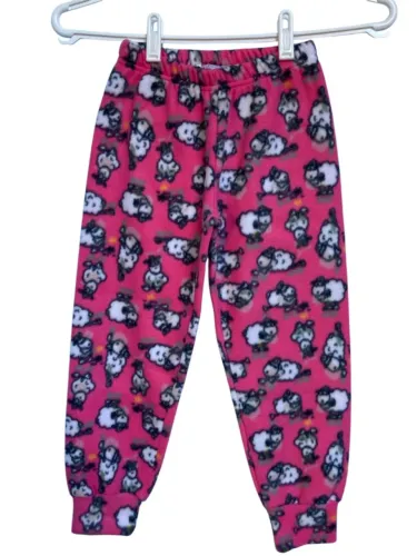 Calça de Soft Infantil Rosa, Tamanho 4 (Nova)