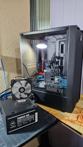 Gabinete Mancer 3 Coolers Rgb Fonte 500w 80 plus Bronze Air Cooler Tgt