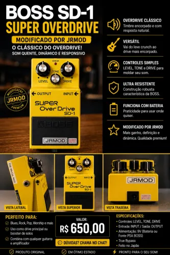Pedal Boss DS1 Modificado