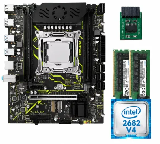 Kit 4x1 X99-xd4 + Xeon E5-2682v4 + 8gb (2x4) + Tpm 2.0! Novo - Garantia