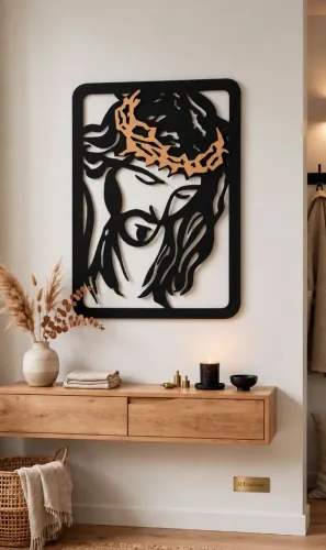 Quadro vazado Cristo