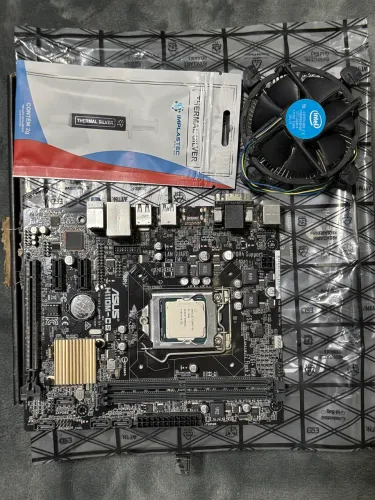 Placa mãe asus h110m + Intel core i5 + cooler + pasta térmica