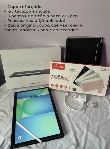 Tablet Samsung S10 FE Plus (2025) + Kit Completo