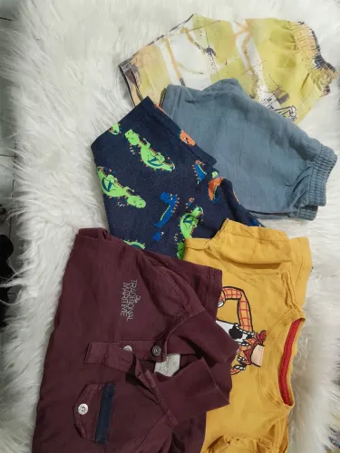 lote com 20 Peças menino tamanho 01 e 02