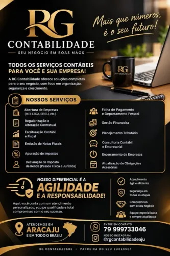 RG CONTABILIDADE ? SEU NEGÓCIO EM BOAS MÃOS!