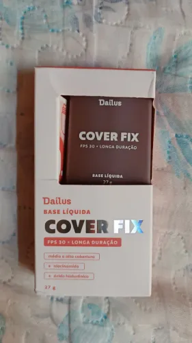 Base líquida Facial Dailus Cover Fix FPS 30 Cor D12 NUNCA USADA