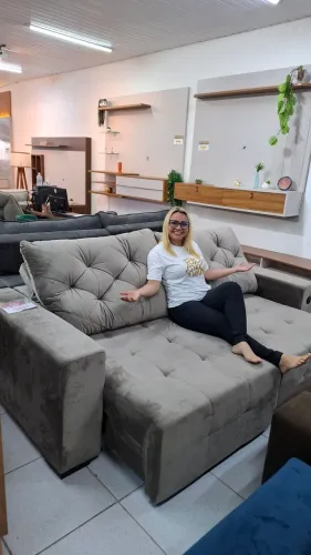 Sofa Retratil e reclinável com molas ensacadas 2.30M