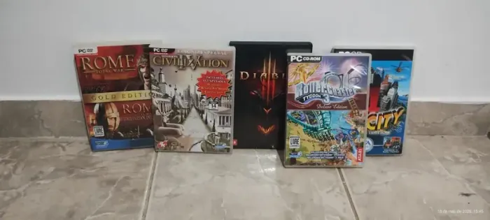 4 Jogos Antigos Pc Estratégia (simcity 4, Rollercoaster (Usado)