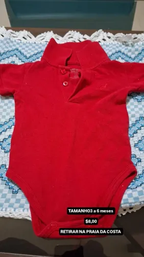 BODY TAMANHO 3 a 6 MESES